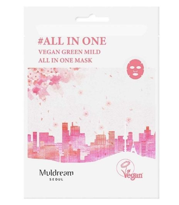 Muldream Vegan Green Mild All in One arcmaszk